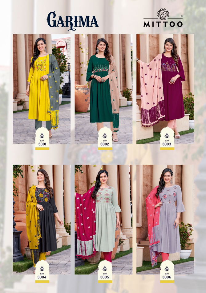 Garima By Mittoo Designer Readymade Suits Catalog